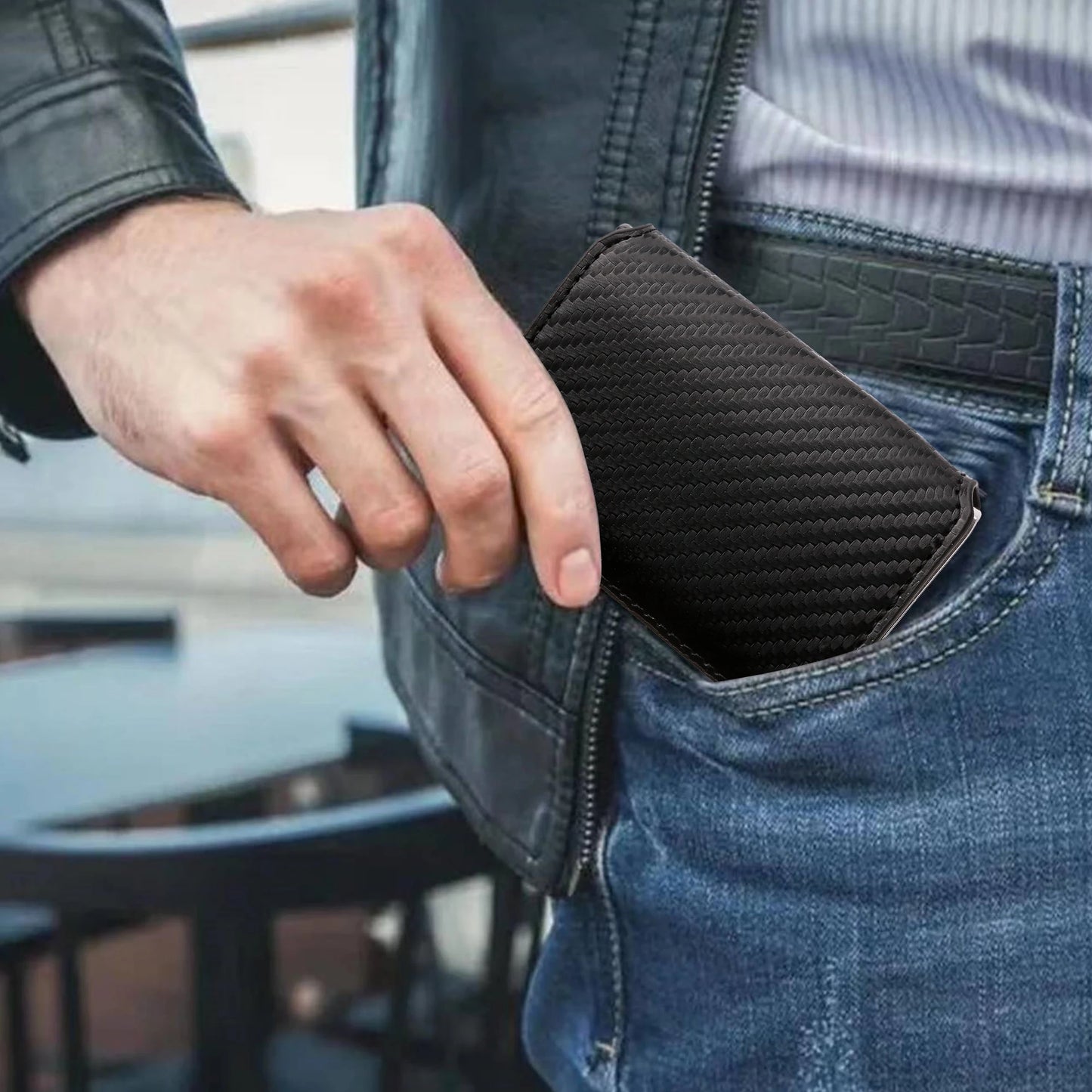Carteira Rfid Slim com Porta Cartões Antifurto